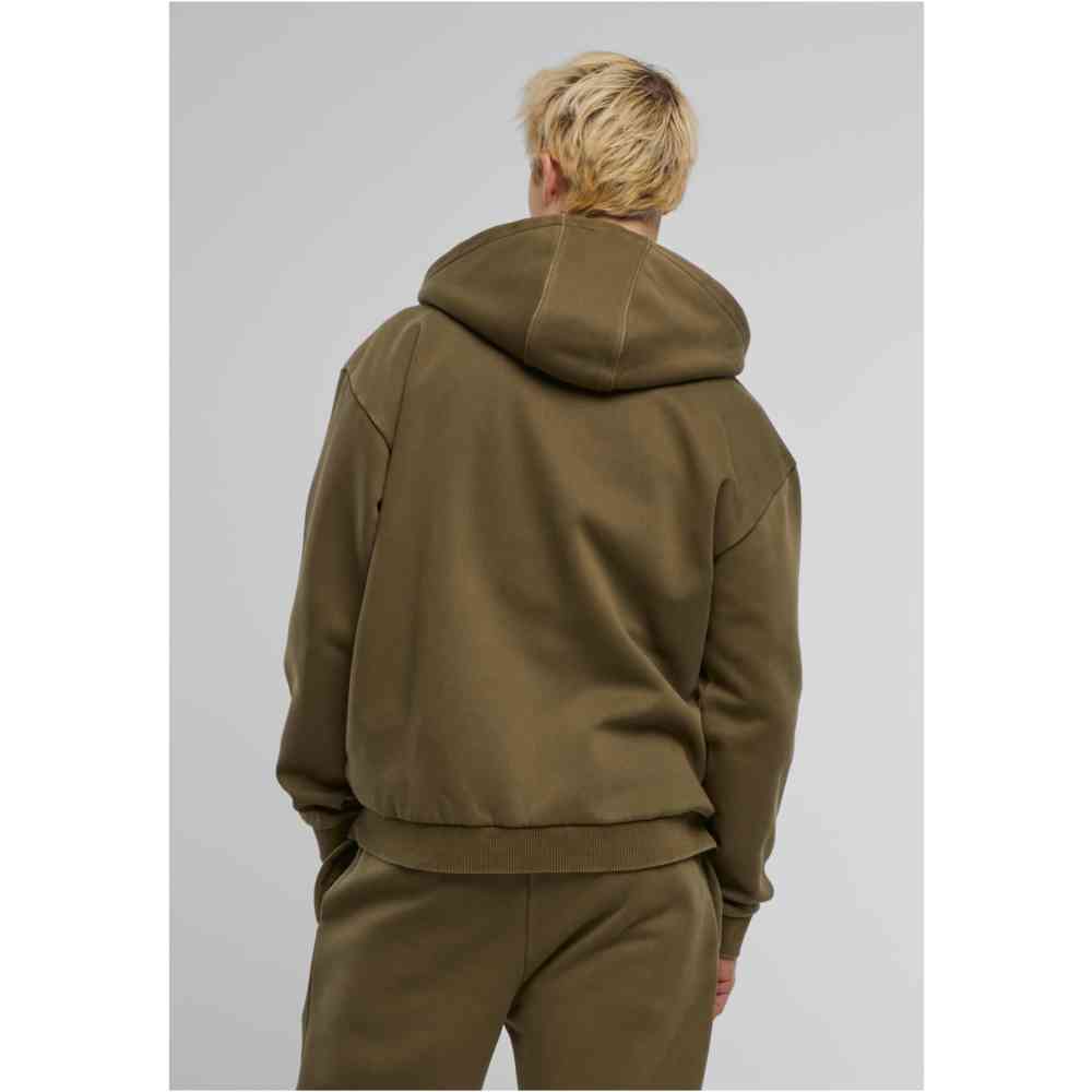 Urban Classics - Vintage Heavy Kapuzenpullover mit Reißverschluss - Grün